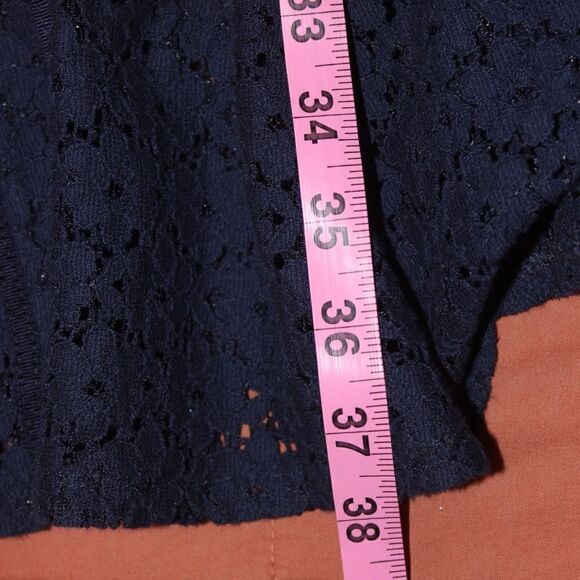 Nanette Leopore Blue Eyelet Short Sleeve Dress Women Size 2 - Picture 11 of 11